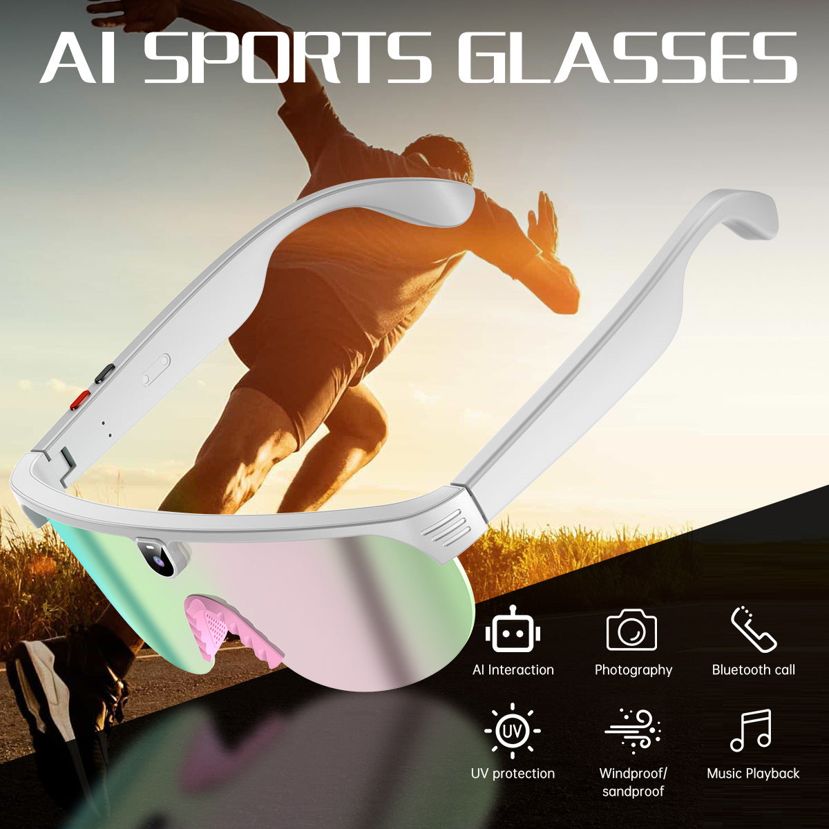 AI Sports Glasses with Camera