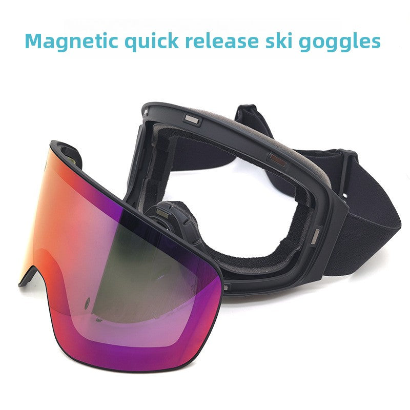 Magnetic Anti-Fog Ski Goggles with UV Protection