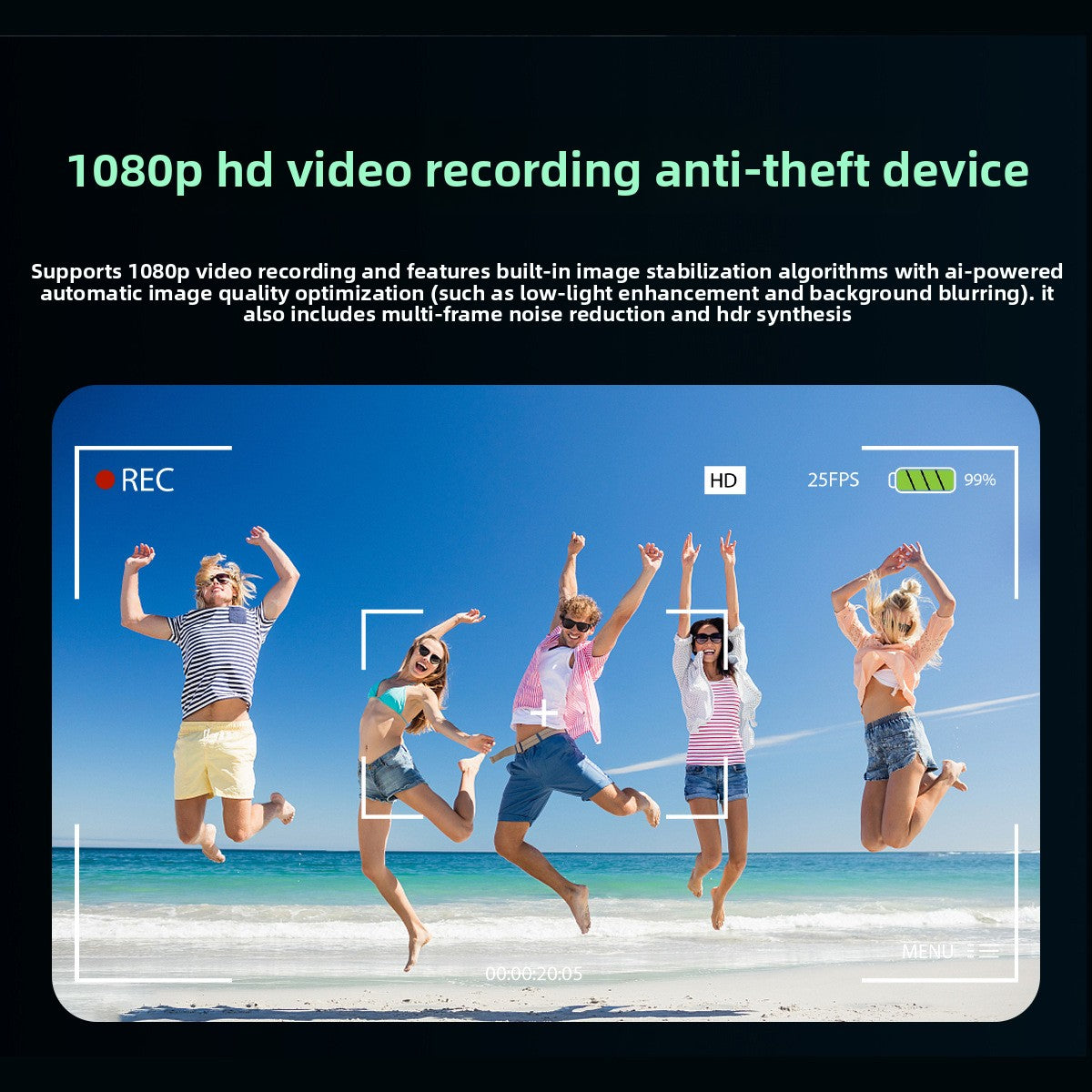 Smart Glasses with HD Video and Bluetooth