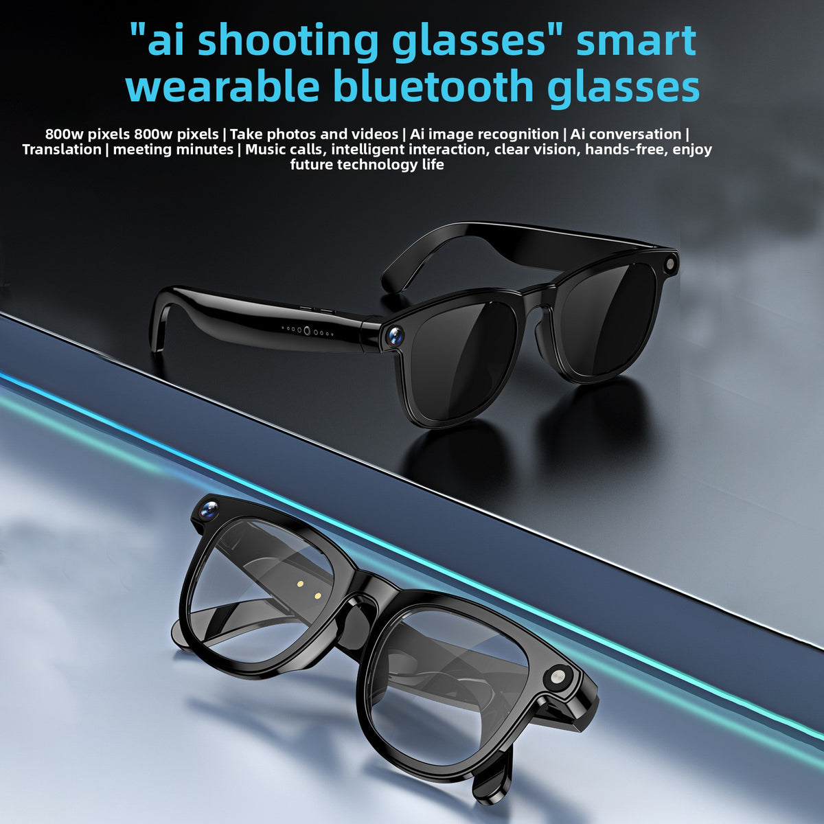 Smart Glasses with HD Video and Bluetooth