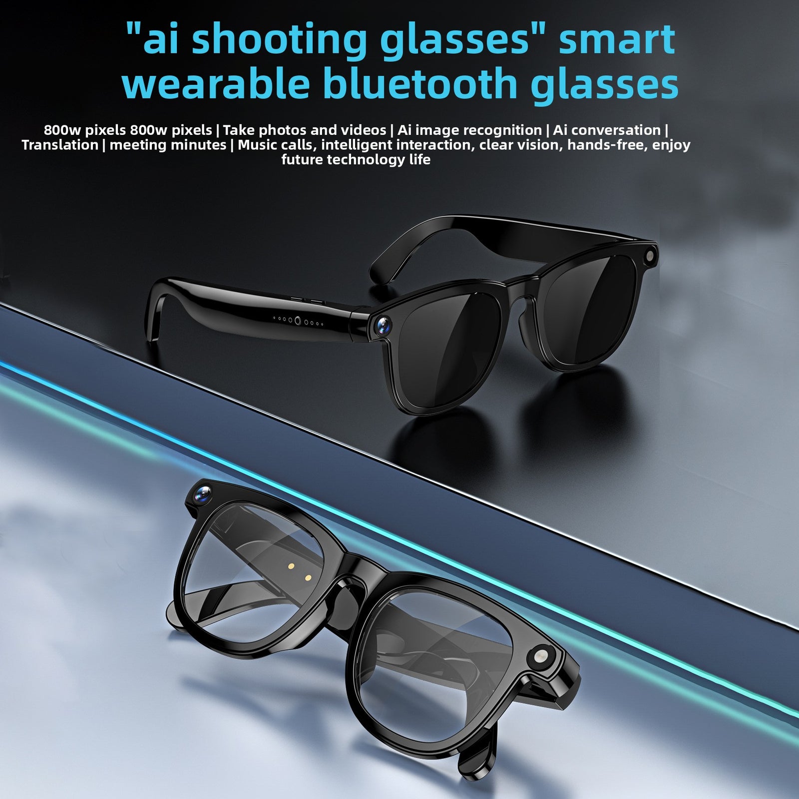 Smart Glasses with HD Video and Bluetooth