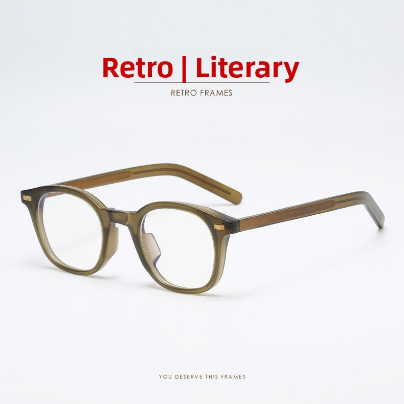 Retro TR90 Square Frame Blue Light Blocking Glasses